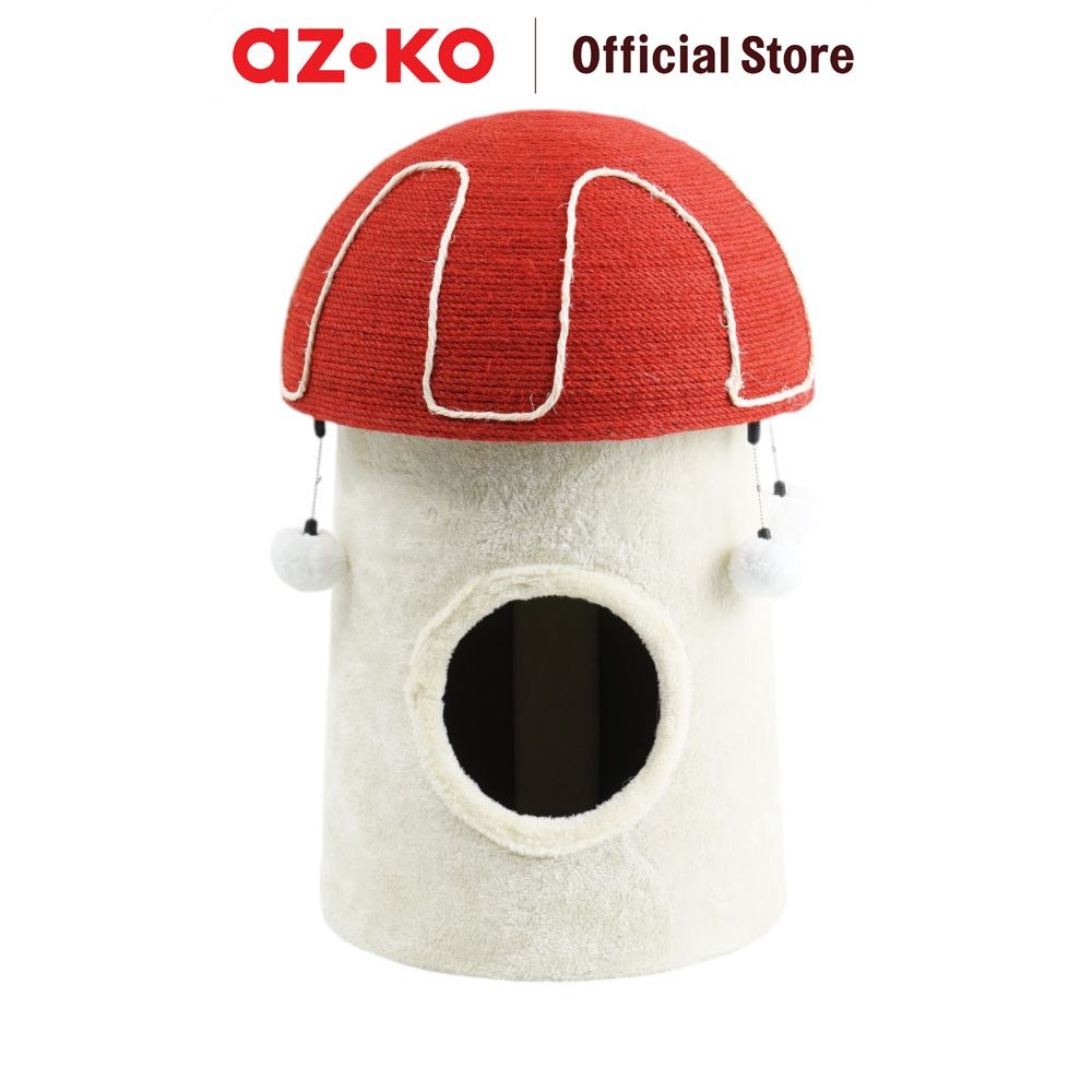 Jual AZKO Paws N Tail 40x40x60 cm Pohon Bermain Kucing Medium Mushroom ...