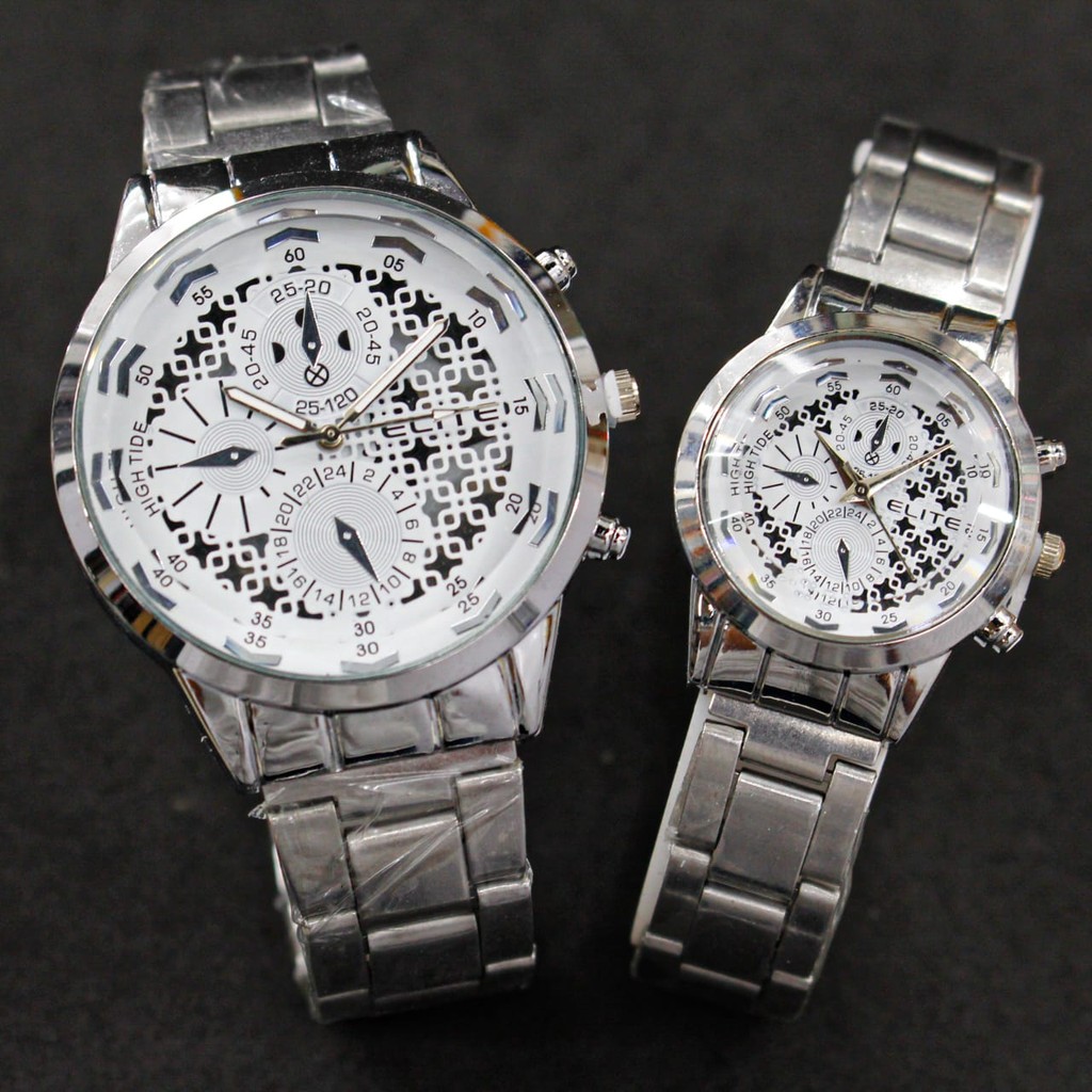Jual JUAL Jam Tangan Couple Elite CNC Dial / CNCSSI Tipe 2 - Crono ...