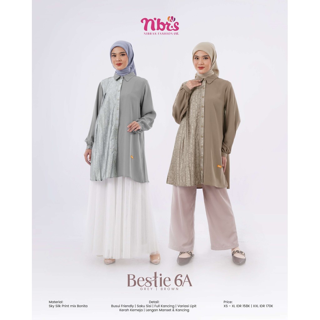 Jual KNS - Atasan Muslim Kancing Wanita Bahan Silk …