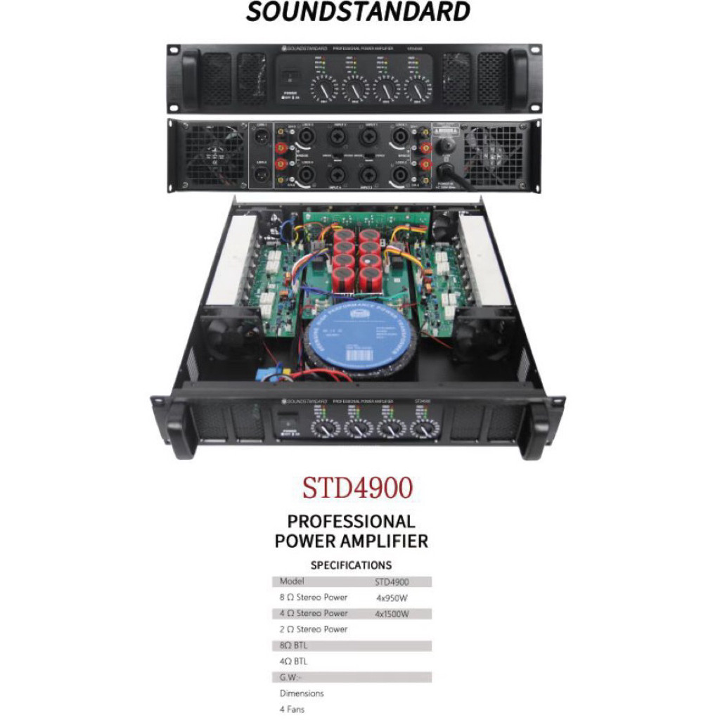 Jual power soundstandar std 4900 4 channel STD4900 | Shopee Indonesia