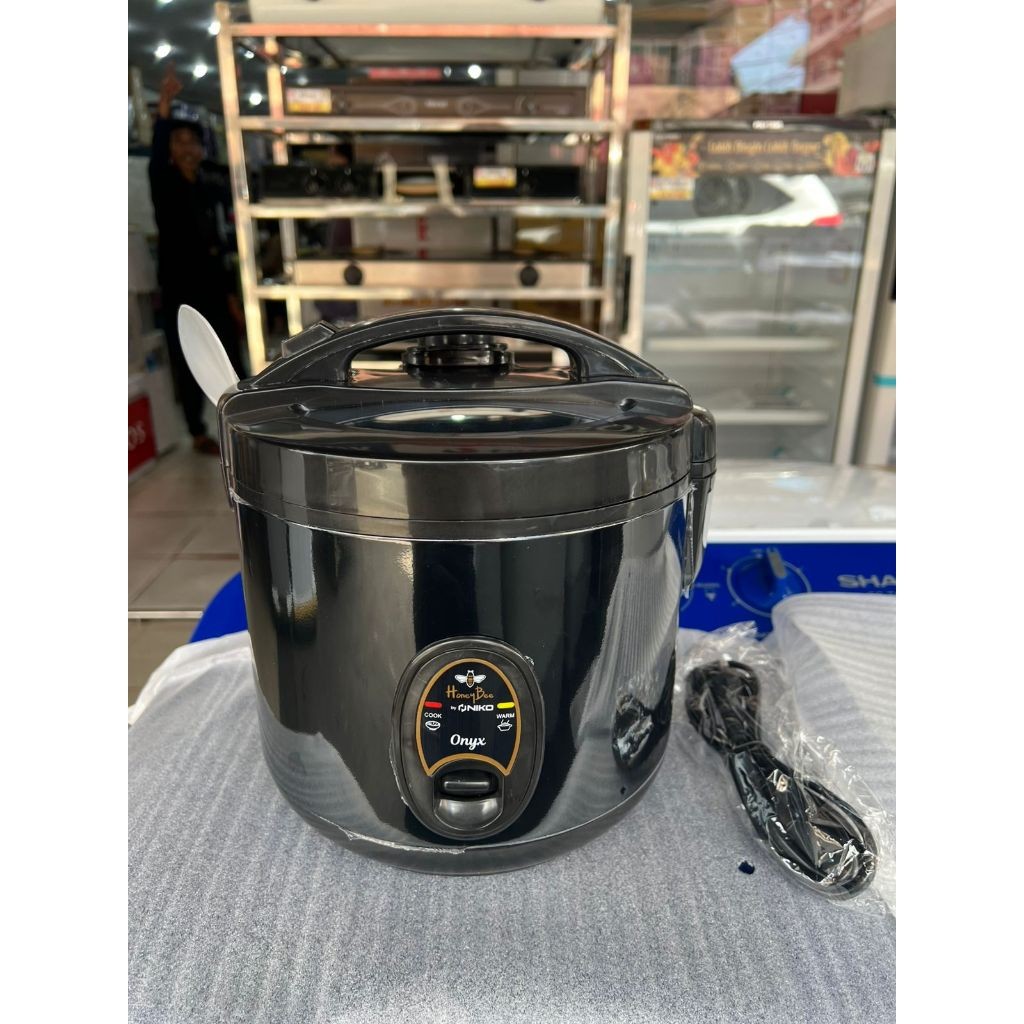 Jual Honeybee New Rice Cooker 1,2 Liter Transparan Onyx Black Low Watt ...