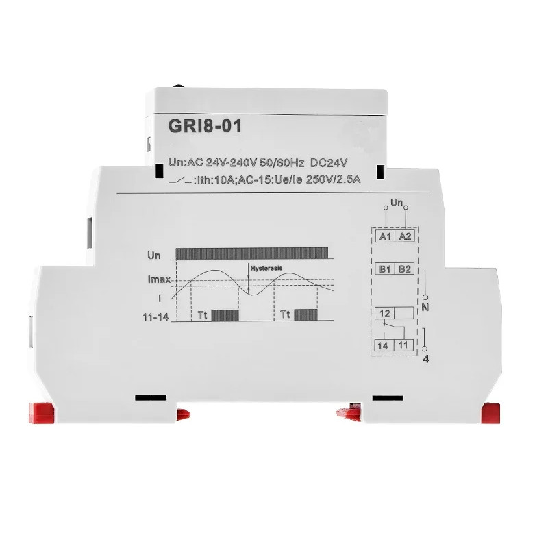 Jual GEYA GRI8-01/02 Current Monitoring Relay 0.5A 1A 2A 5A 8A 16A ...