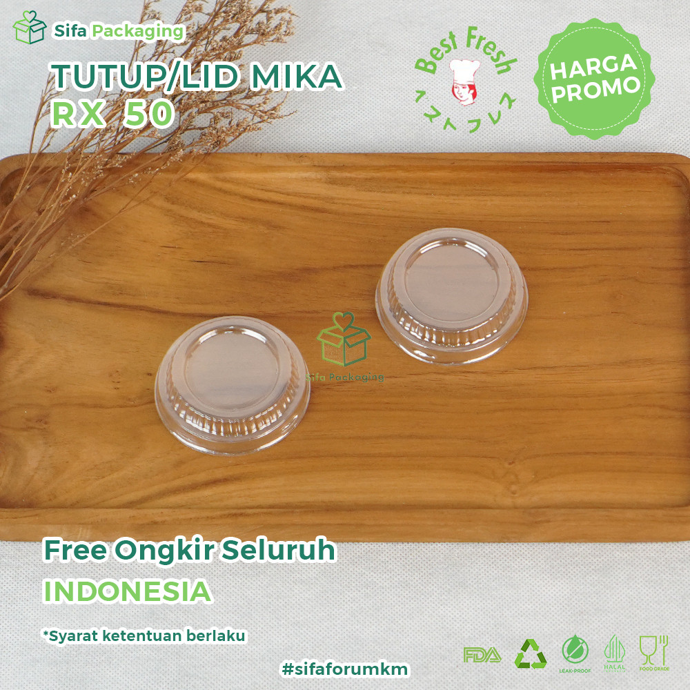 Jual Tutup Mika Alumunium Foil Tray RX 50 Lid Mika (Tutup Saja ...