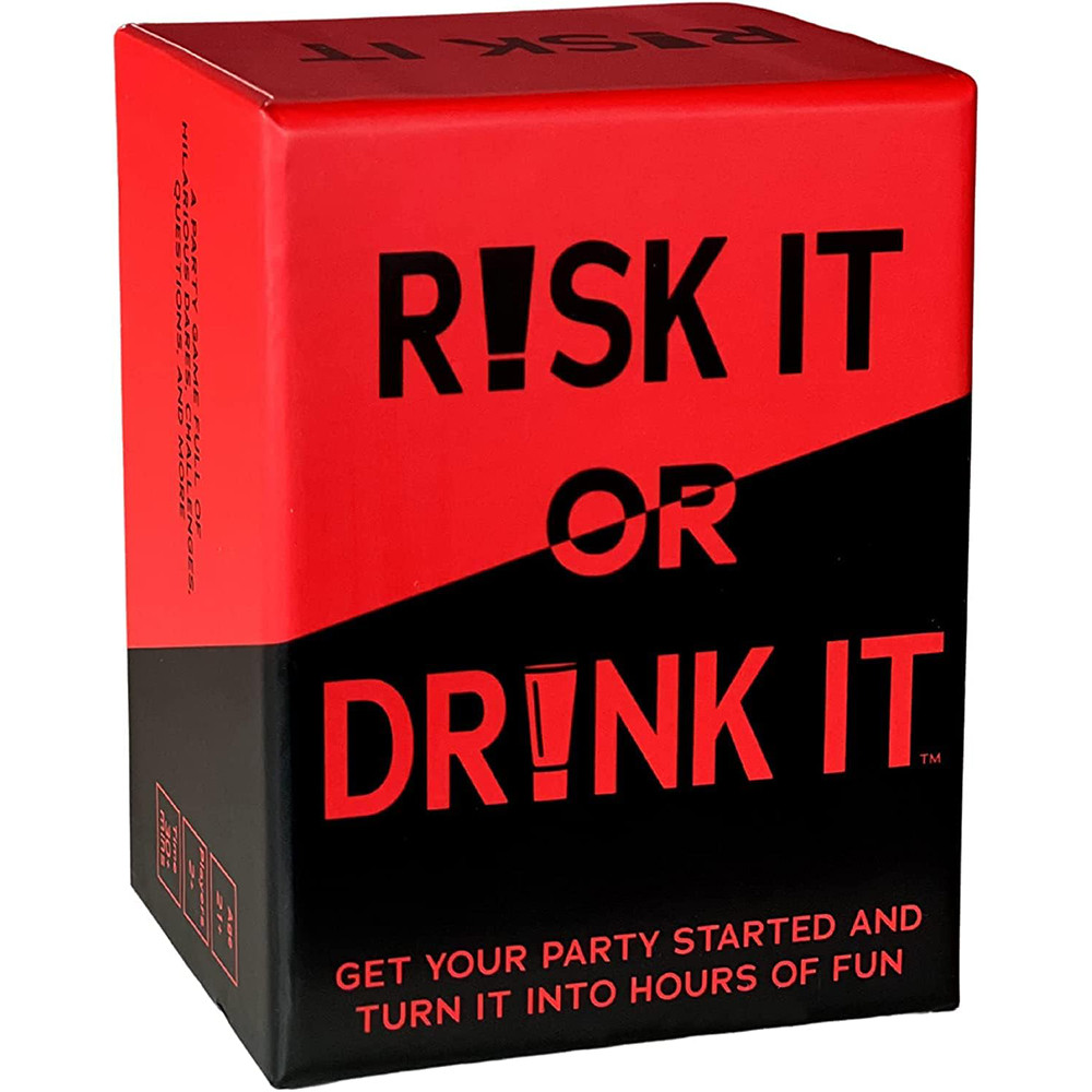 Risk It Or Drink It - Jeu De Société Fun Pour Soirées étudiants, Pré-game Et Défis à Boire !