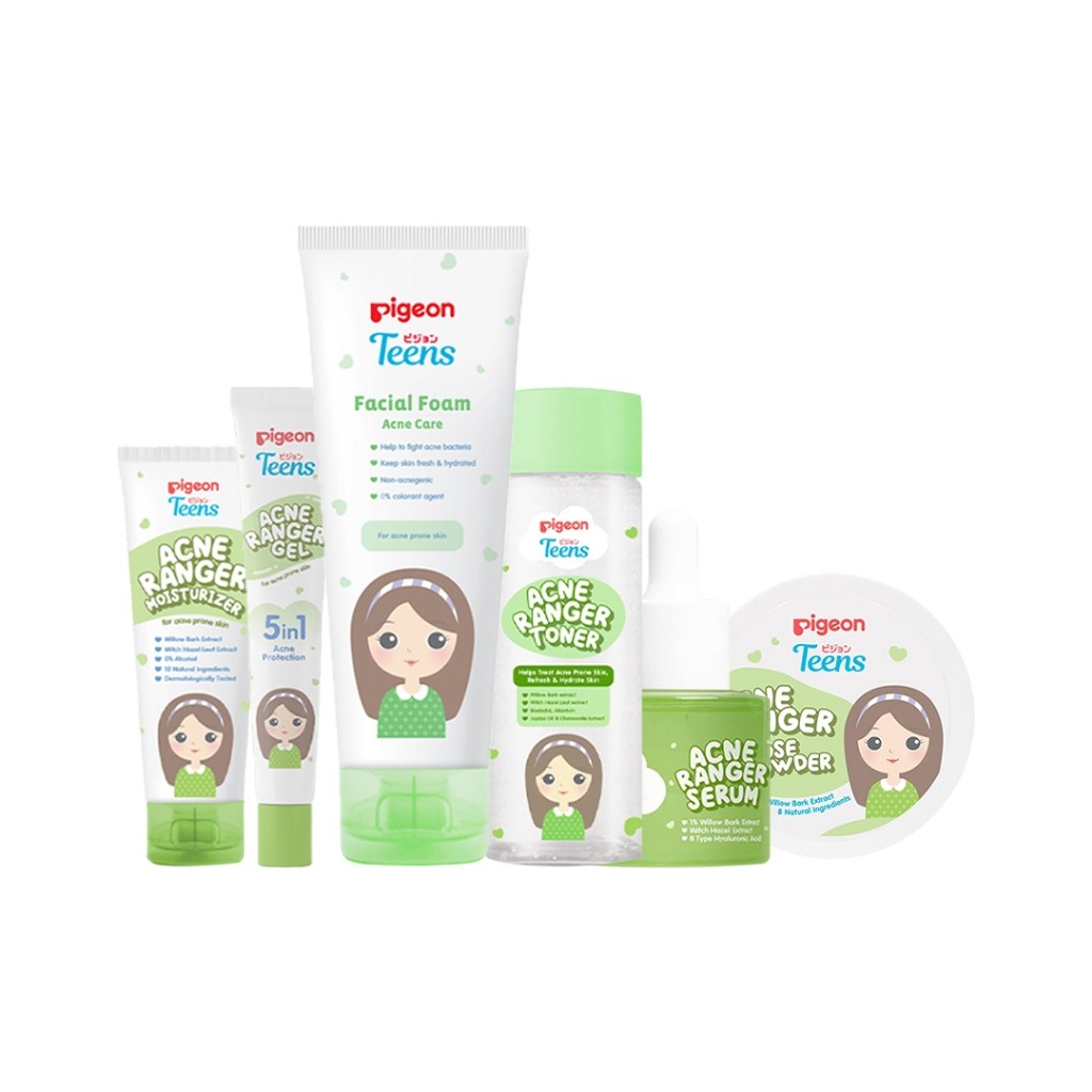 Jual Pigeon Teens 1 Paket Lengkap Acne Ranger Full Power | Shopee Indonesia
