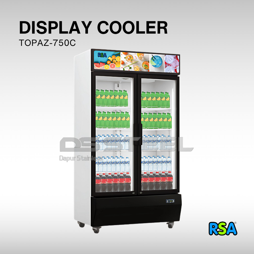 Jual RSA Showcase Display Cooler 2 Pintu 730 Liter TOPAZ-750IC / TOPAZ ...