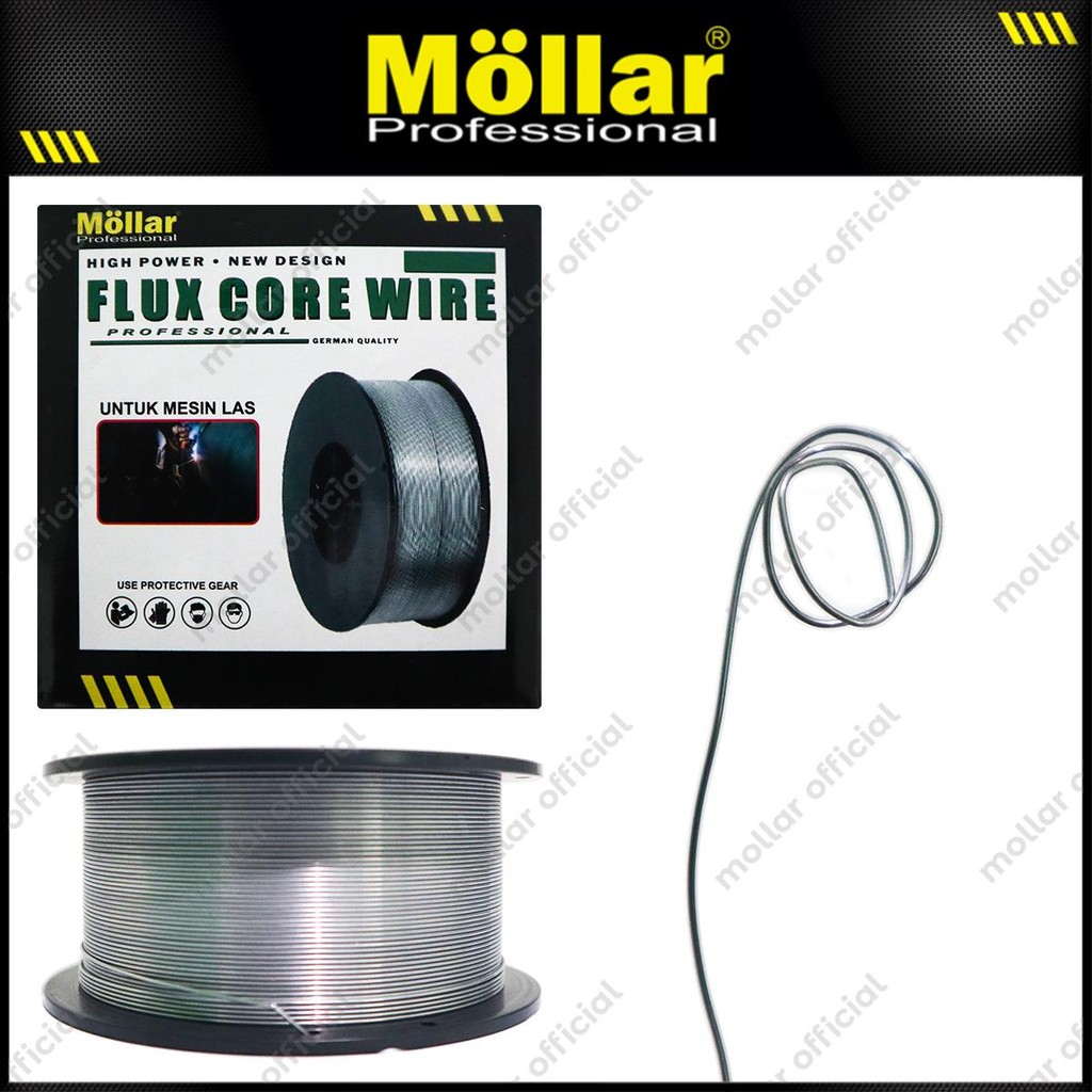 Jual MOLLAR 0.8 mm Flux Cored Wire 1 KG – Kawat Las MIG Tanpa Gas ...