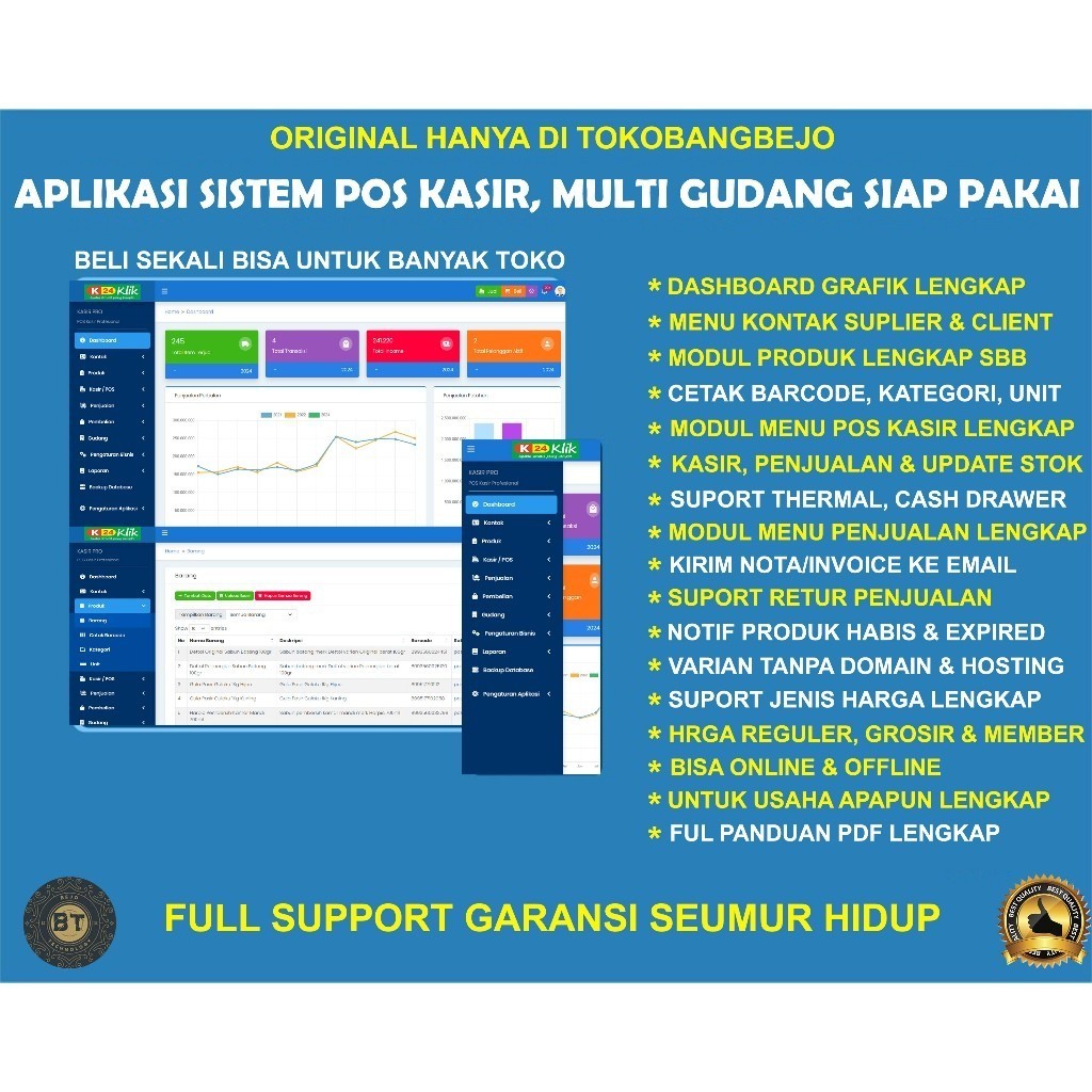 Jual APLIKASI WEB SOURCE CODE POS KASIR PENJUALAN INVENTORY BARANG ...
