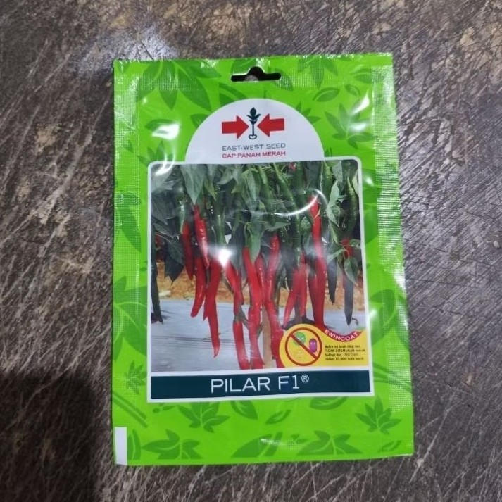 Cap panah Merah - Benih Cabai Besar Pilar F1,isi 125 Butir
