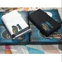 Sarung Tenun Sapphire Polos HITAM dan Polos PUTIH polos/tumpal