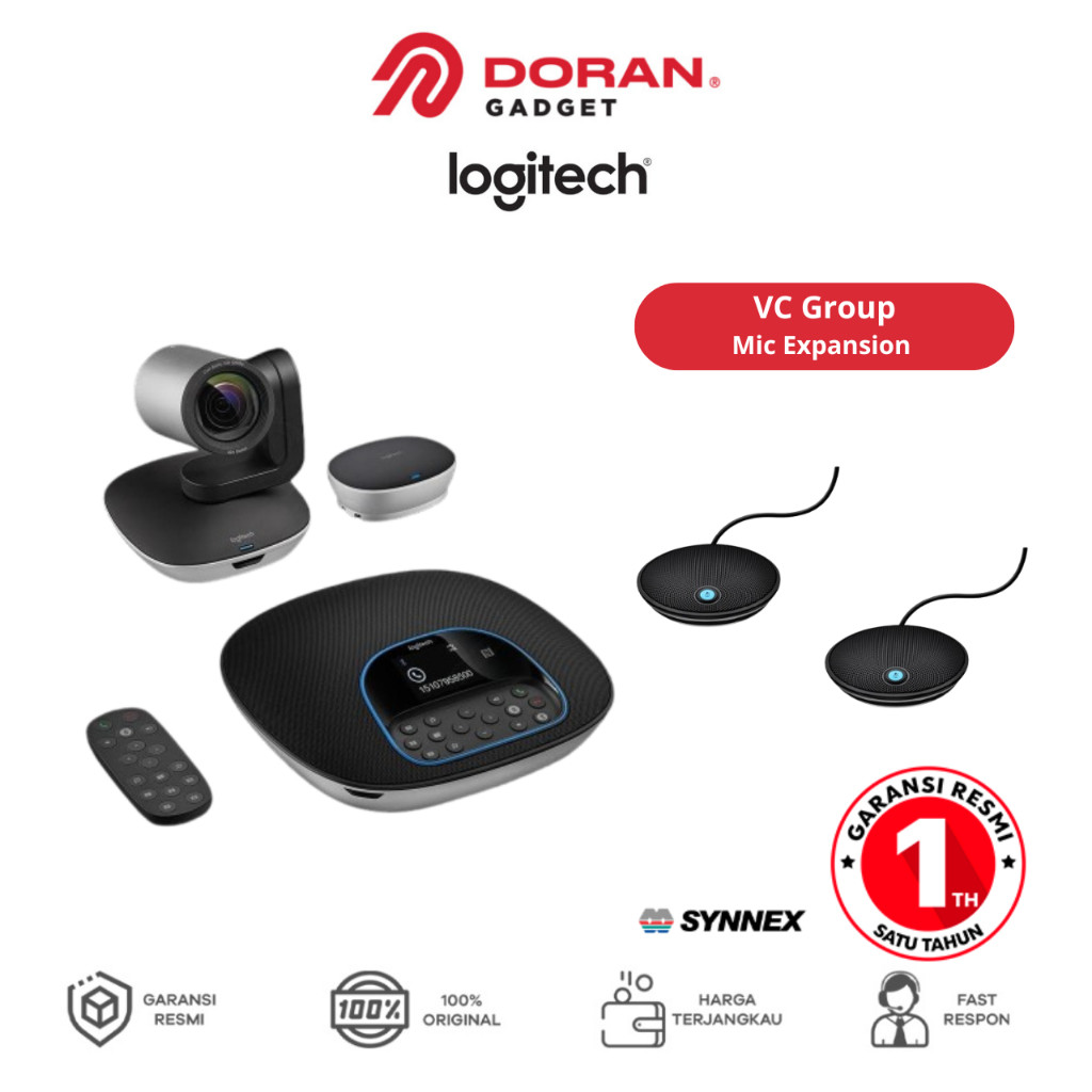 Jual Webcam Logitech Group Conference - Garansi Resmi 2 Tahun - Group ...