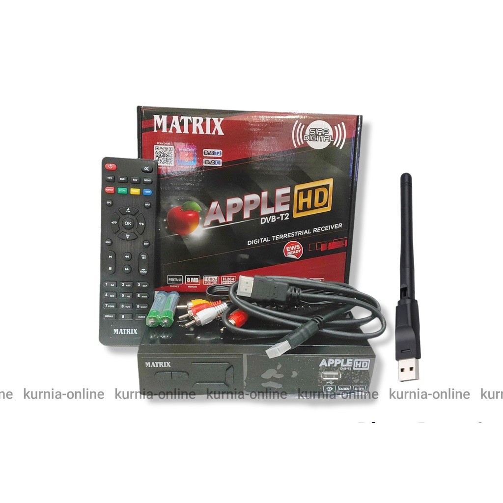Jual SET TOP BOX STB DVB-T2 MATRIX GARUDA MATRIX APPLE HD YOUTUBE ...