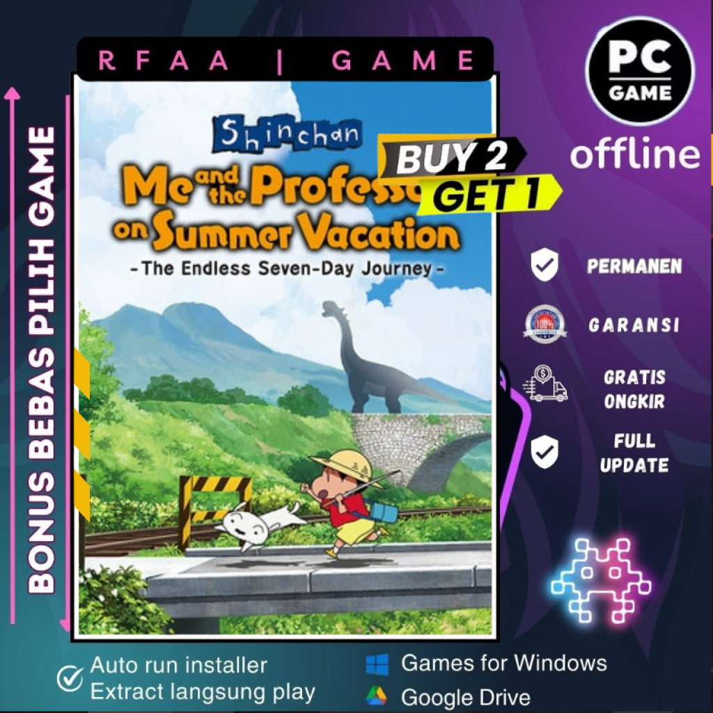 Jual SHIN CHAN ME AND THE PROFESSOR ON SUMMER VACATION | GAME PC ...