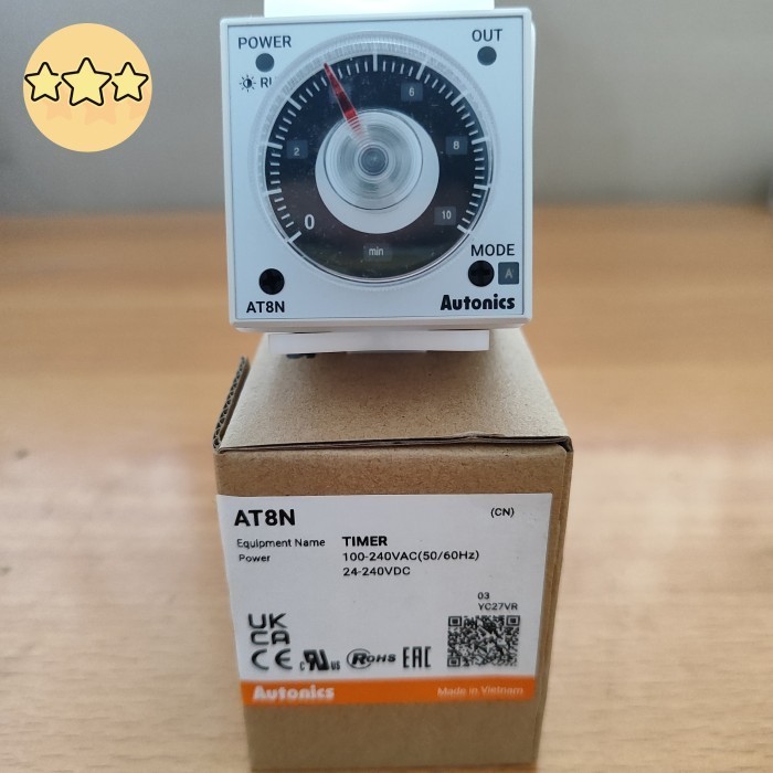Jual AT-8N Timer Autonics AT8N AUTONIC Power supply 100-240VAC , 24 ...