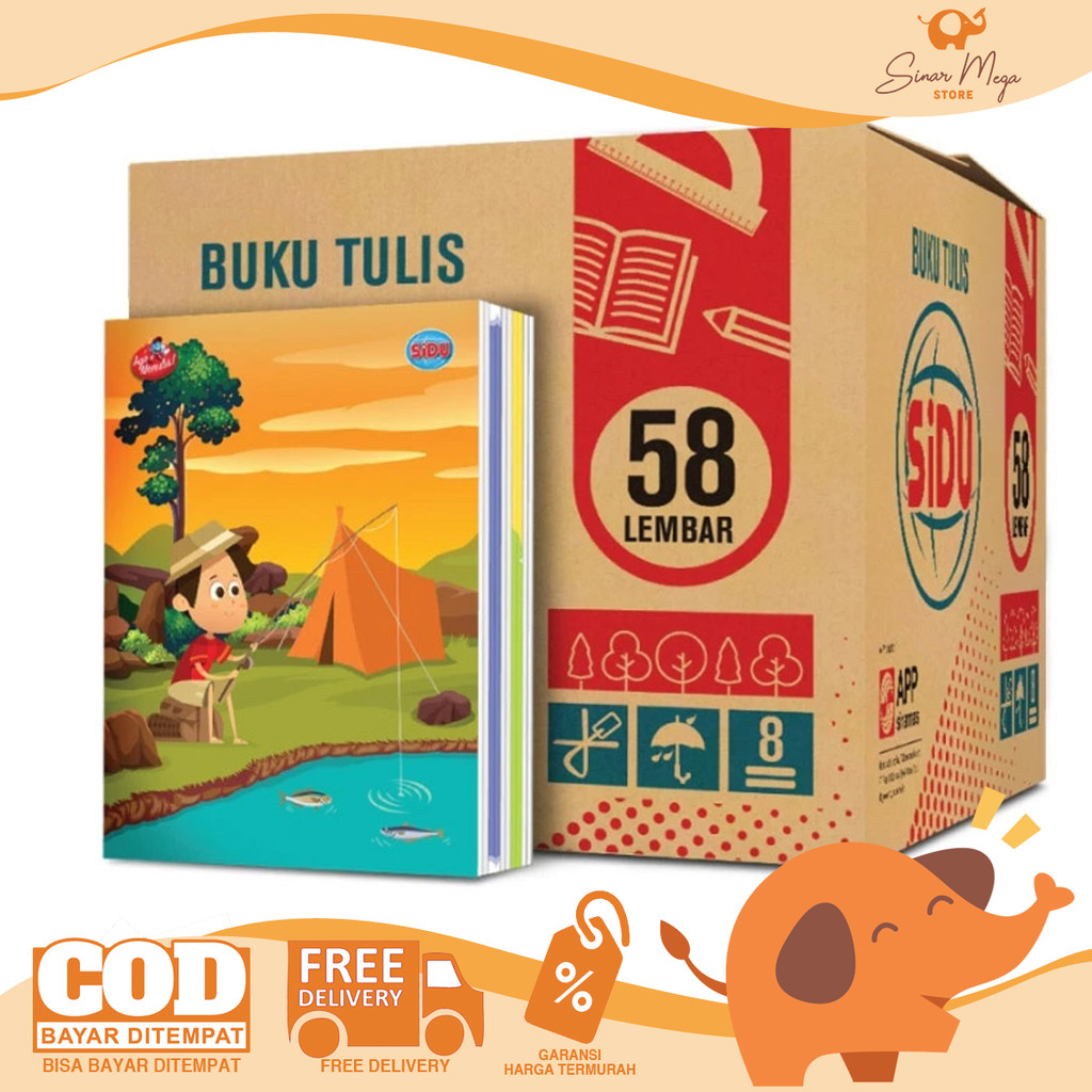 Jual SIDU Buku Tulis ISI 58 LEMBAR HARGA SATUAN / BUKU SIDU Murah