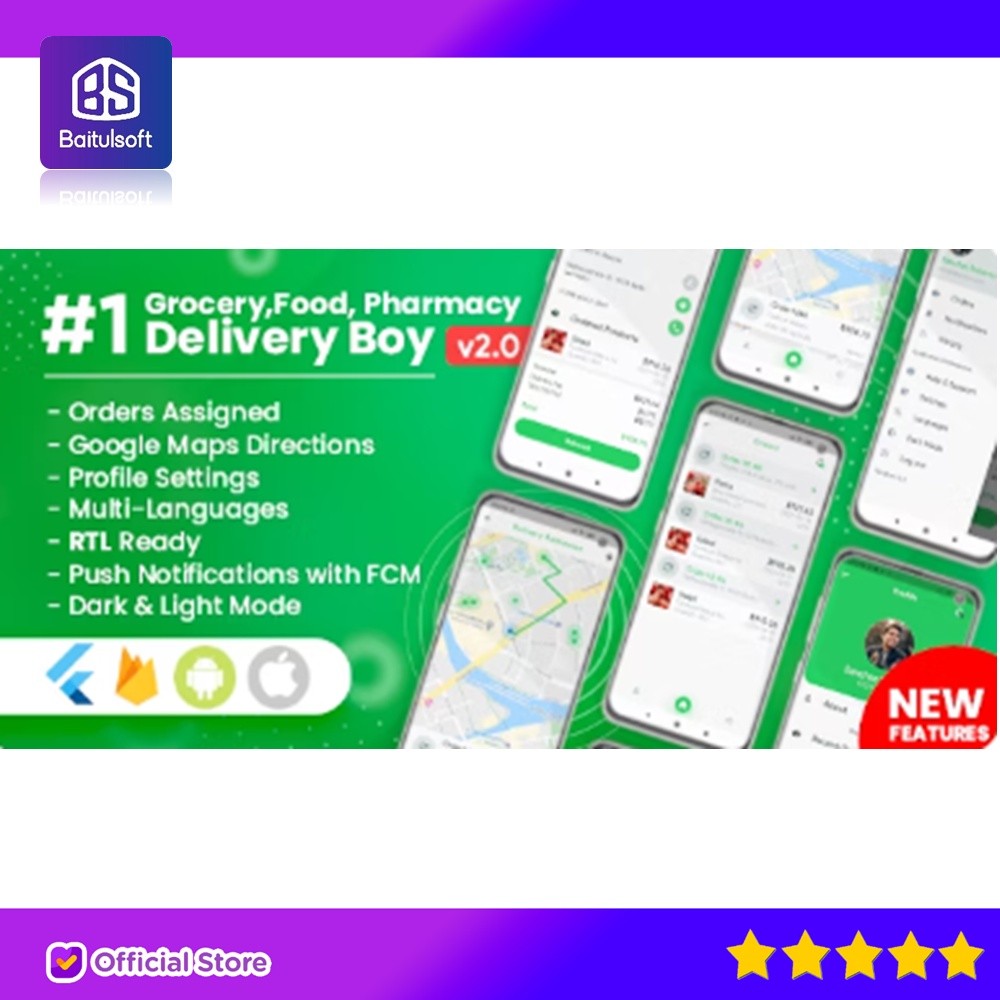 Jual SOURCE CODE APLIKASI DELIVERY BOY FOR GROCERIES, FOODS, PHARMACIES ...