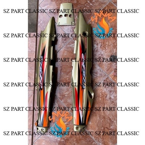 Jual bodi fiz R kanan kiri box samping fiz R milenium gold warna gold ...