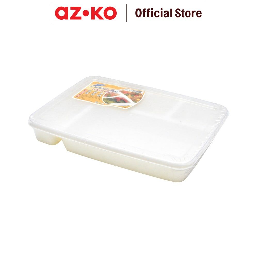 Jual AZKO Kris 1.8 ltr Kotak Makan 5 Sekat Micro Lunch Box Food Grade ...