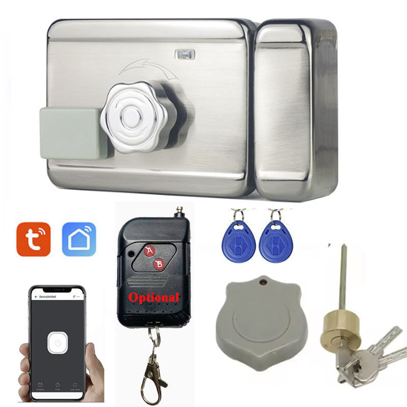 Jual Tuya Remote Control Lock For Door Entry System Electric Motorized ...