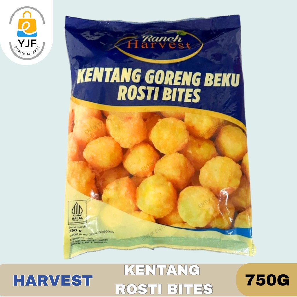 Jual Harvest Kentang Rosti Bites 750g / Kentang Rostip Bites 750g ...