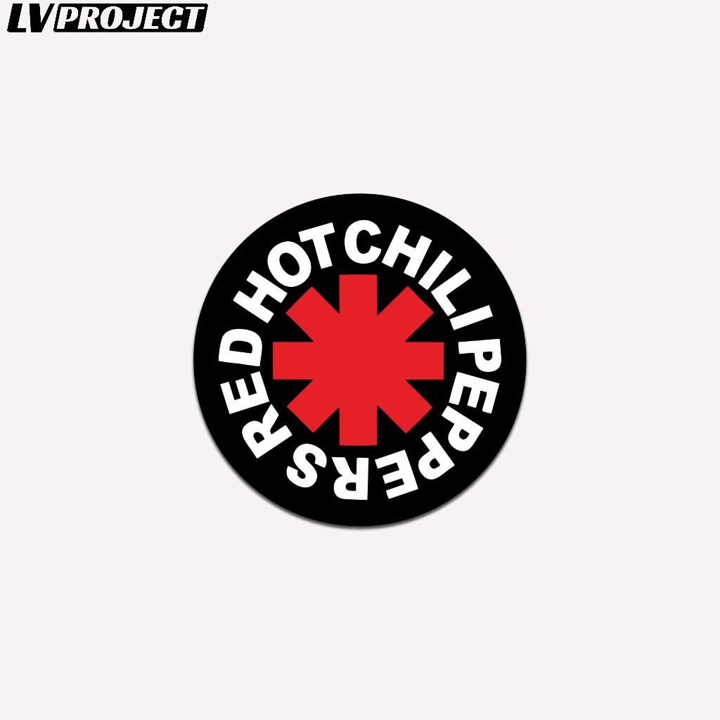 Jual Sticker Band RHCP Bulat Anti Air Laminasi Glossy Stiker Red Hot ...