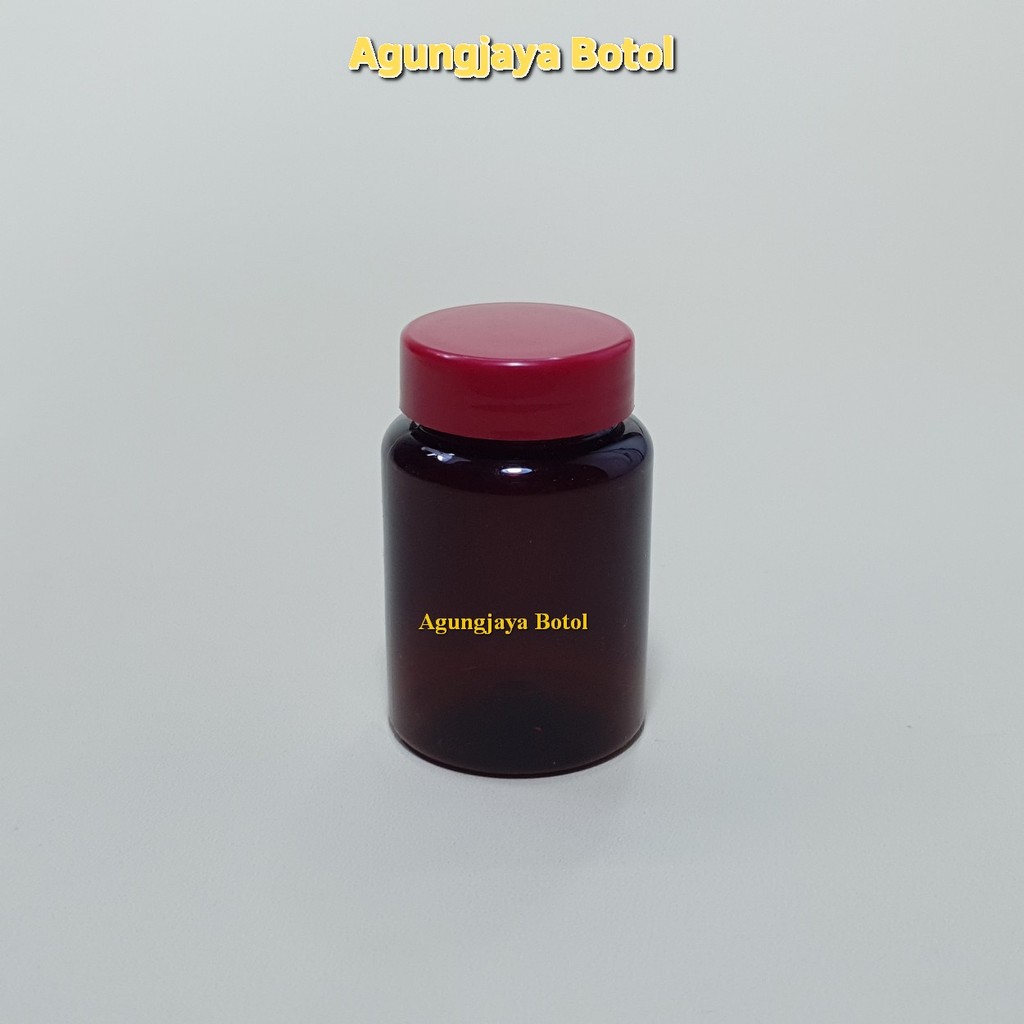 Jual Botol 80 Ml Ester C Amber Tutup Polos Series / Botol Plastik ...