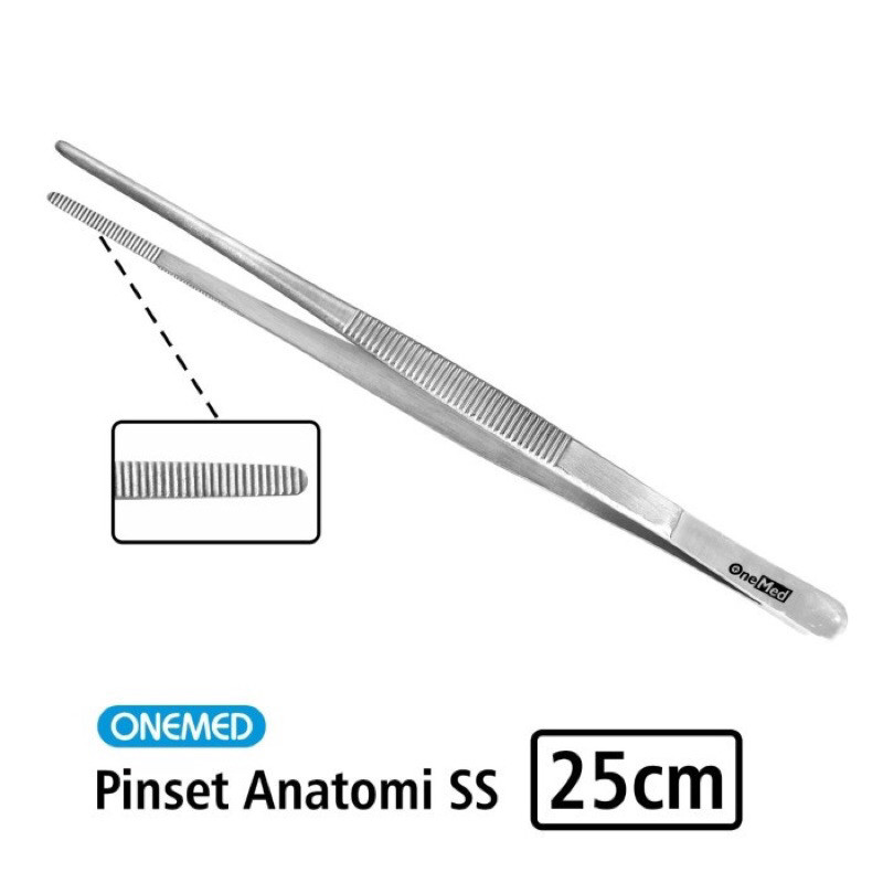Jual Pinset Anatomi / Anatomis 25cm Stainless Steel Onemed Fine A ...