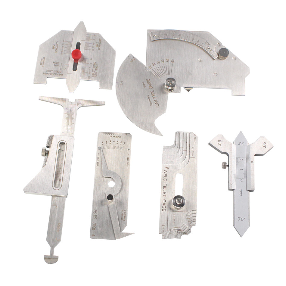 Jual 6PCS Welding Gauge Weld Inspection Gage Weld Seam Bead/Fillet ...
