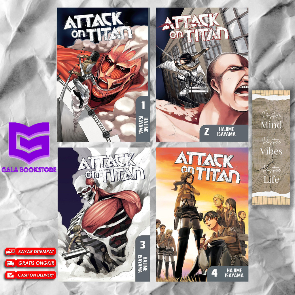 Jual MANGA Attack on Titan (34 book series) by Hajime Isayama | Shopee ...
