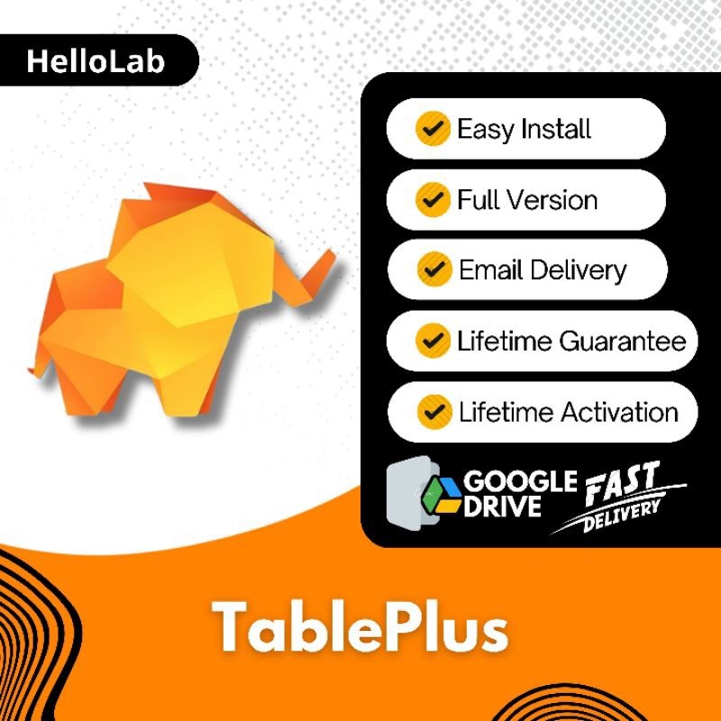 Jual [WIN/MAC] TablePlus 2024 Versi 6.2.1 Full Version | Shopee Indonesia
