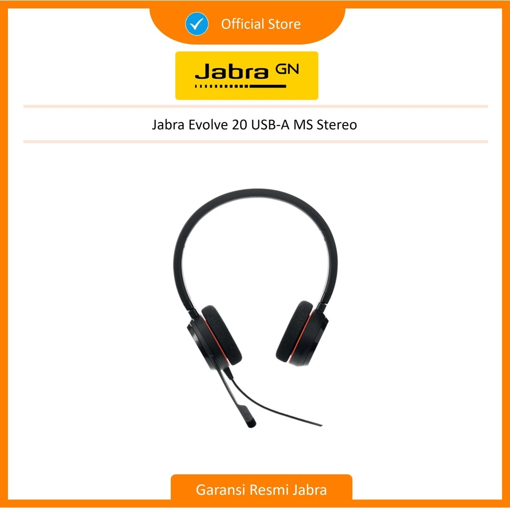 Jabra Evolve 20 USB-A MS Stereo (4999-823-109)