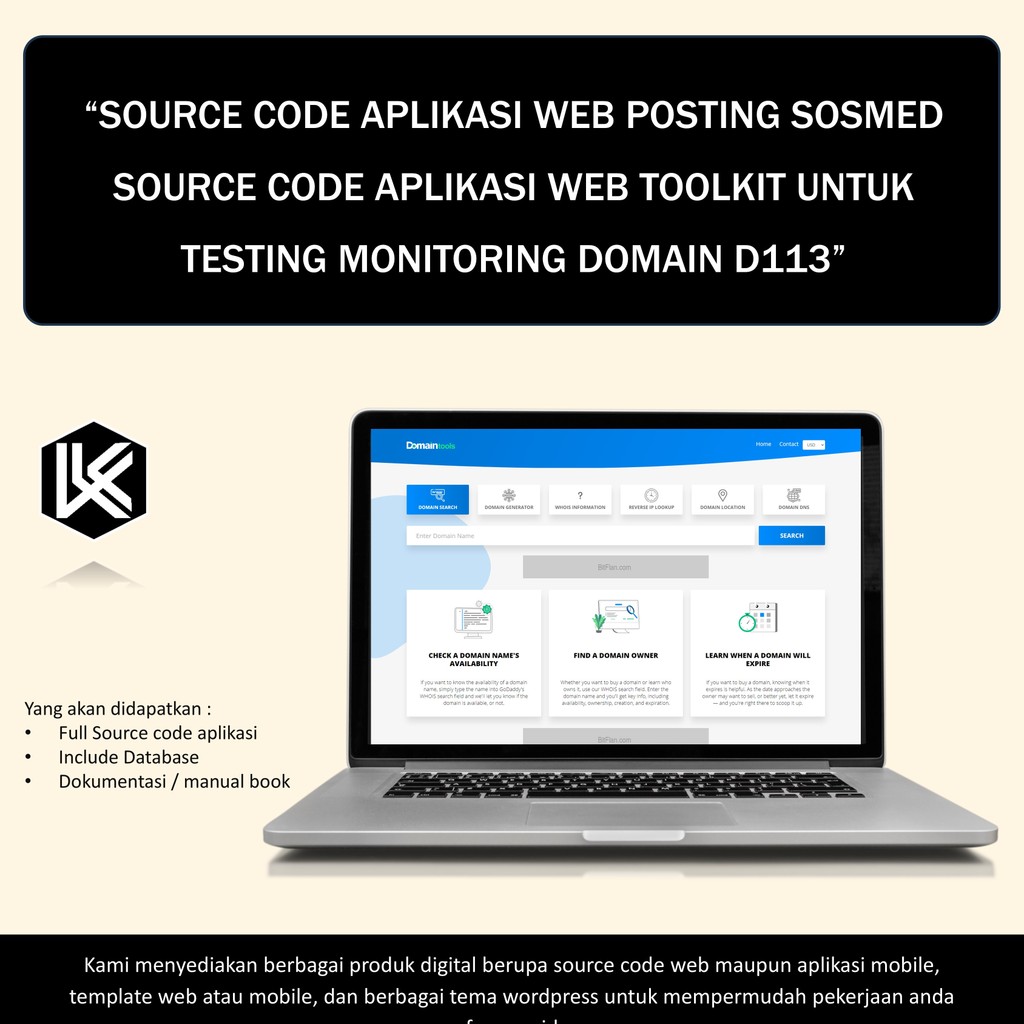 Jual SOURCE CODE APLIKASI WEB TOOLKIT UNTUK TESTING MONITORING DOMAIN ...
