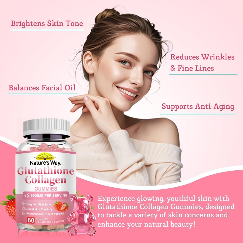 nature's way glutathione Nature's Way Glutathione Capsule Vitamins & Minerals 400mg L-Glutathione  Capsules