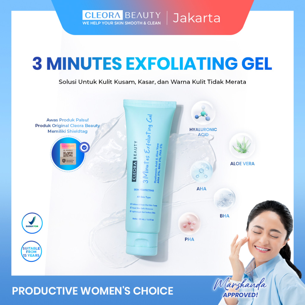 Jual CLEORA BEAUTY- Cleora 3-Minutes Exfoliating Gel 50ml - Eksfoliasi ...