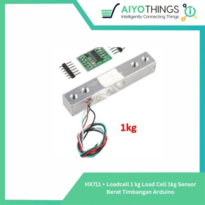 Jual HX711 + Loadcell 1 kg Load Cell 1kg Sensor Berat Timbangan Arduino ...