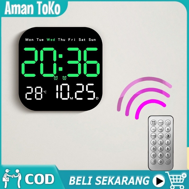 Jual Jam Digital LED Jam Digital Dinding Dan Meja LED Layar Besar ...