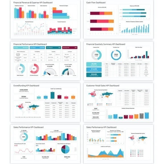 Jual NS KPI Dashboard PowerPoint Template Diagrams | PPT Edit | Shopee ...