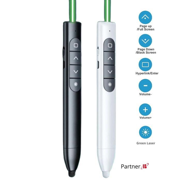 Jual LASER POINTER WIRELESS PRESENTER + TOUCH SCREEN PEN LAMPU HIJAU ...
