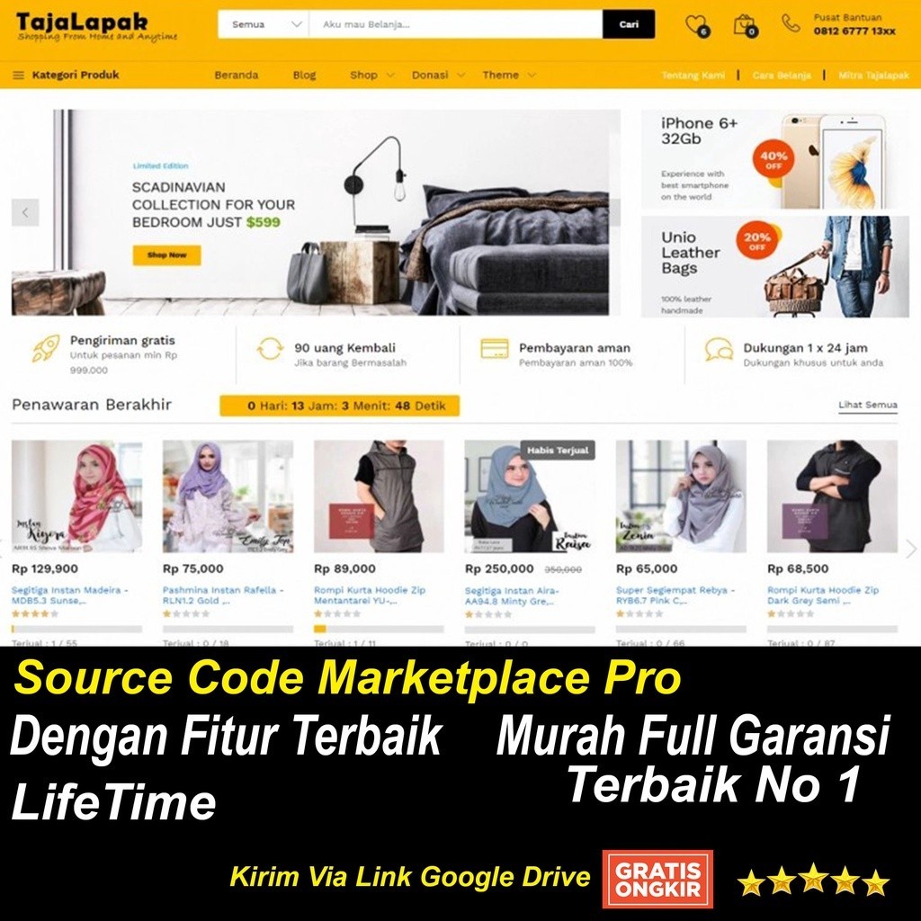 Jual Source Code Marketplace Pro Dengan Fitur Terbaik | Shopee Indonesia