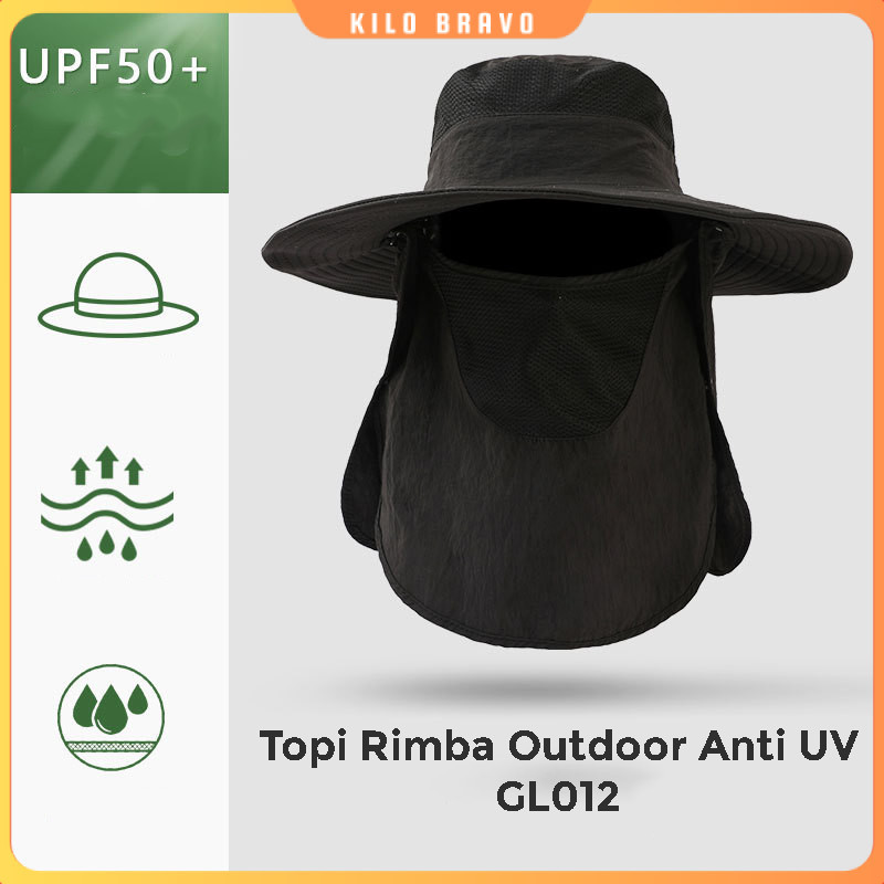 Jual Topi Anti UV Waterproof Boonie Hat Nylon - GL012 | Shopee Indonesia