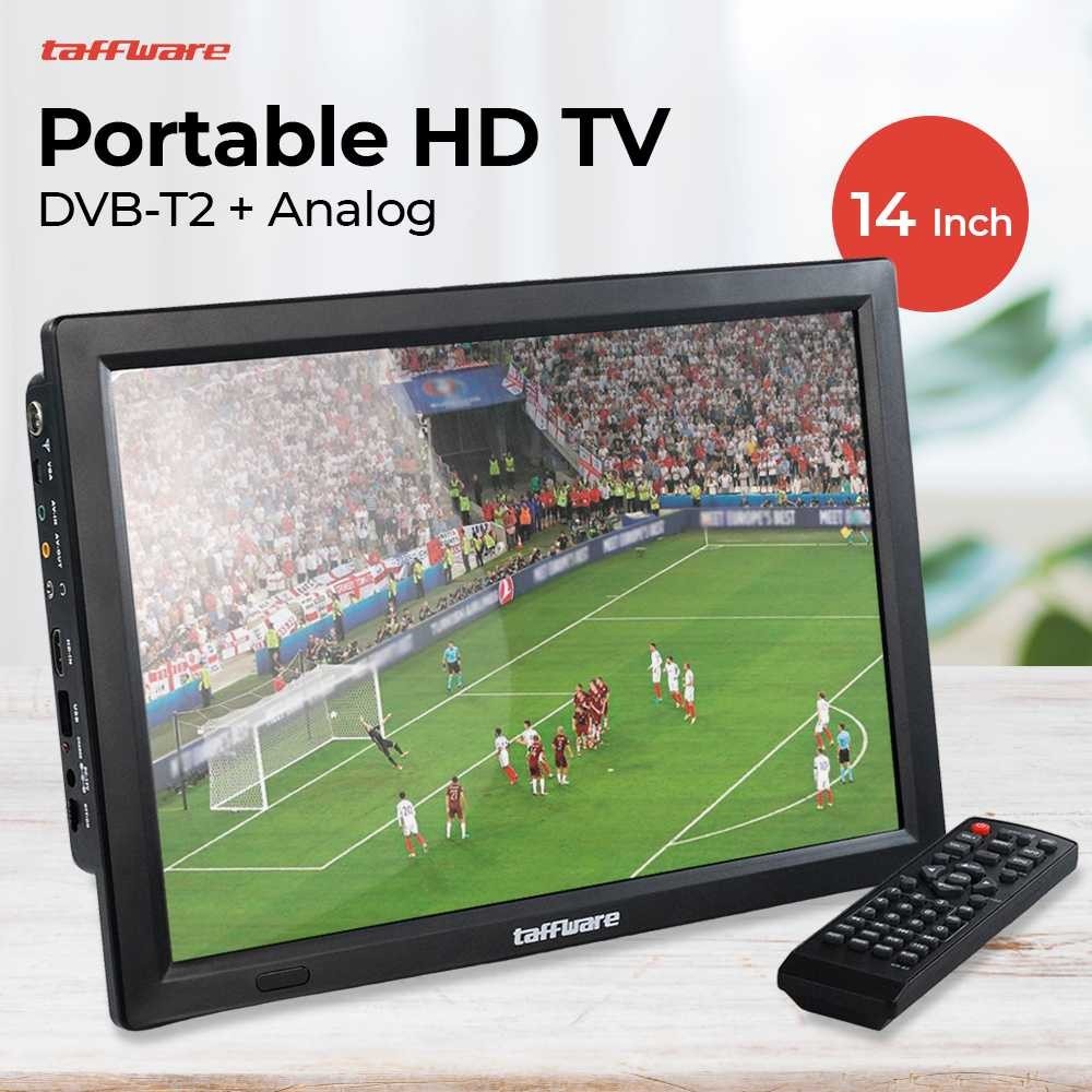 Jual Taffware Portable HD TV Monitor 14 Inch DVB-T2 Analog - D14 (001 ...