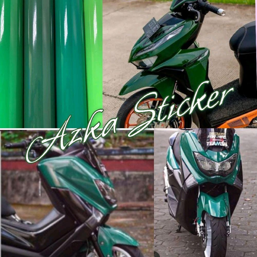 Jual Stiker sekotlet hijau botol glossy sticker hijau tua glossy hijau ...