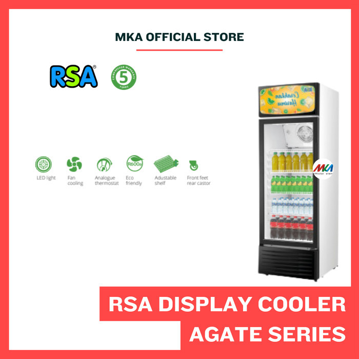 Jual Display Cooler RSA Showcase Agate Series 200 - 320 liter / Agate ...