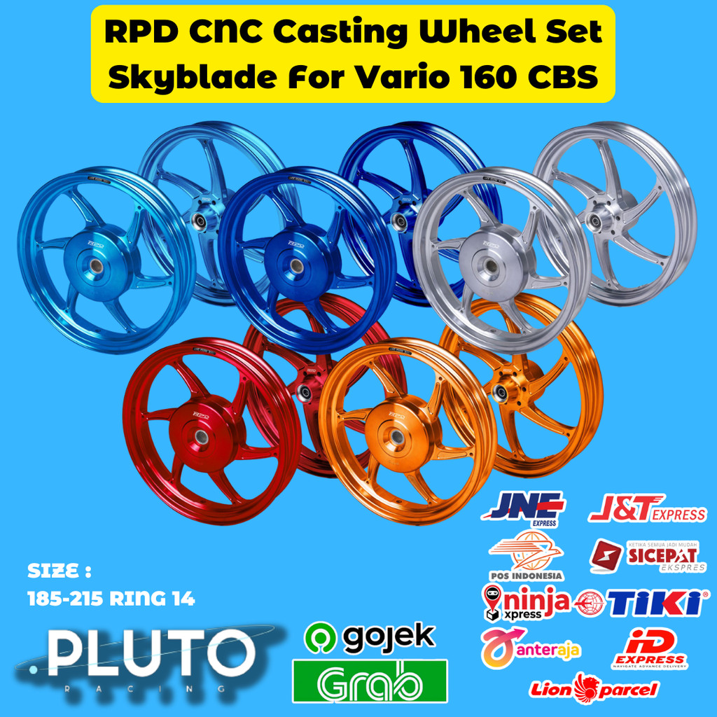 Jual Velg RPD Sky blade CNC anodized - Honda Vario 160 cbs model OZ ...