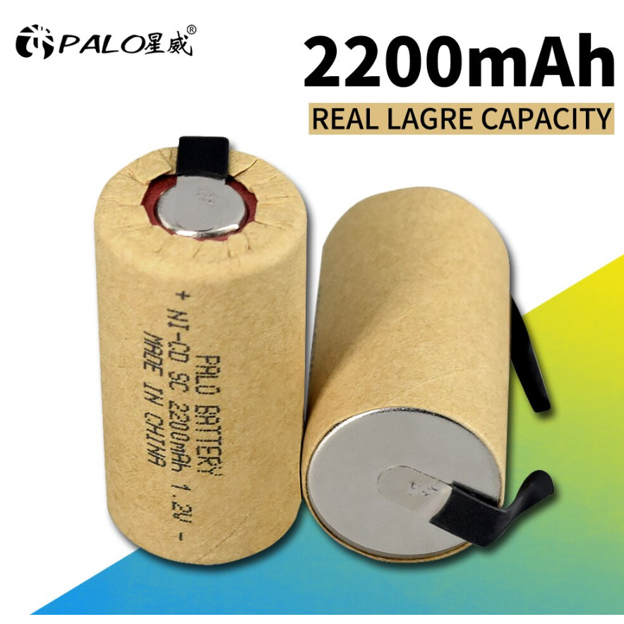 Jual Baterai Isi Ulang 2200mAh SC 1.2V Baterai 1.2V Sub C NI-CD Dengan ...