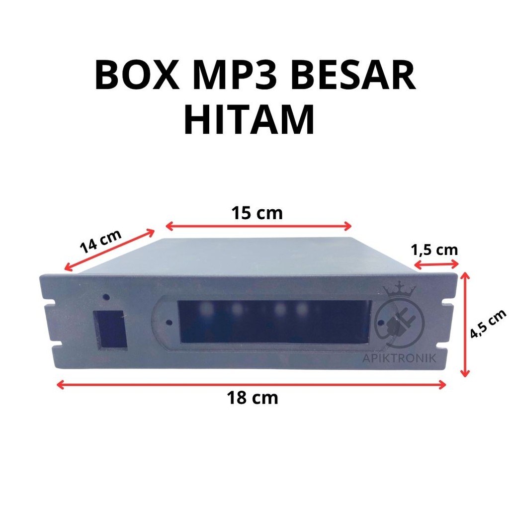 Jual BOX MP3 Besar Hitam - Casing Plastik Besar untuk Projek Audio ...