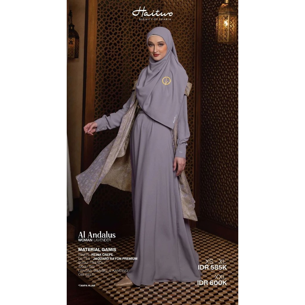 Jual Abadi Nibras Collection - Al Andalus Women Gamis Inner Inara Rusli ...