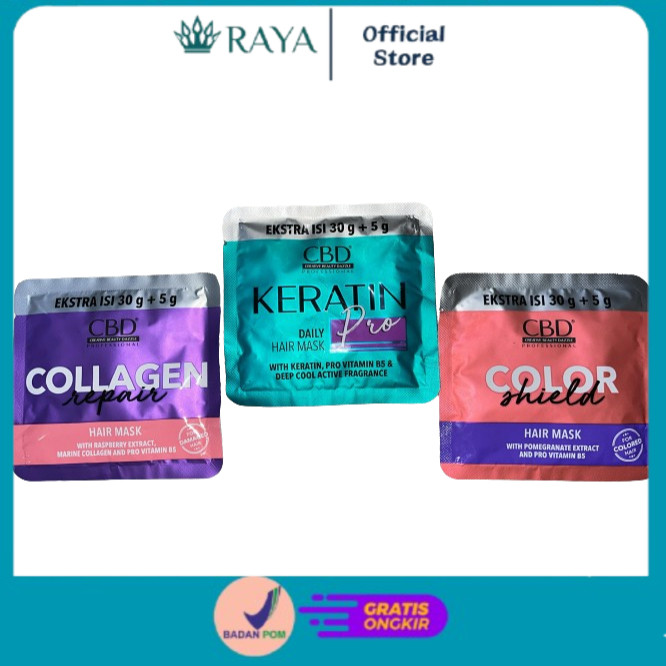 Jual RAYA CBD Pro Hair Mask Sachet 35g | Shopee Indonesia