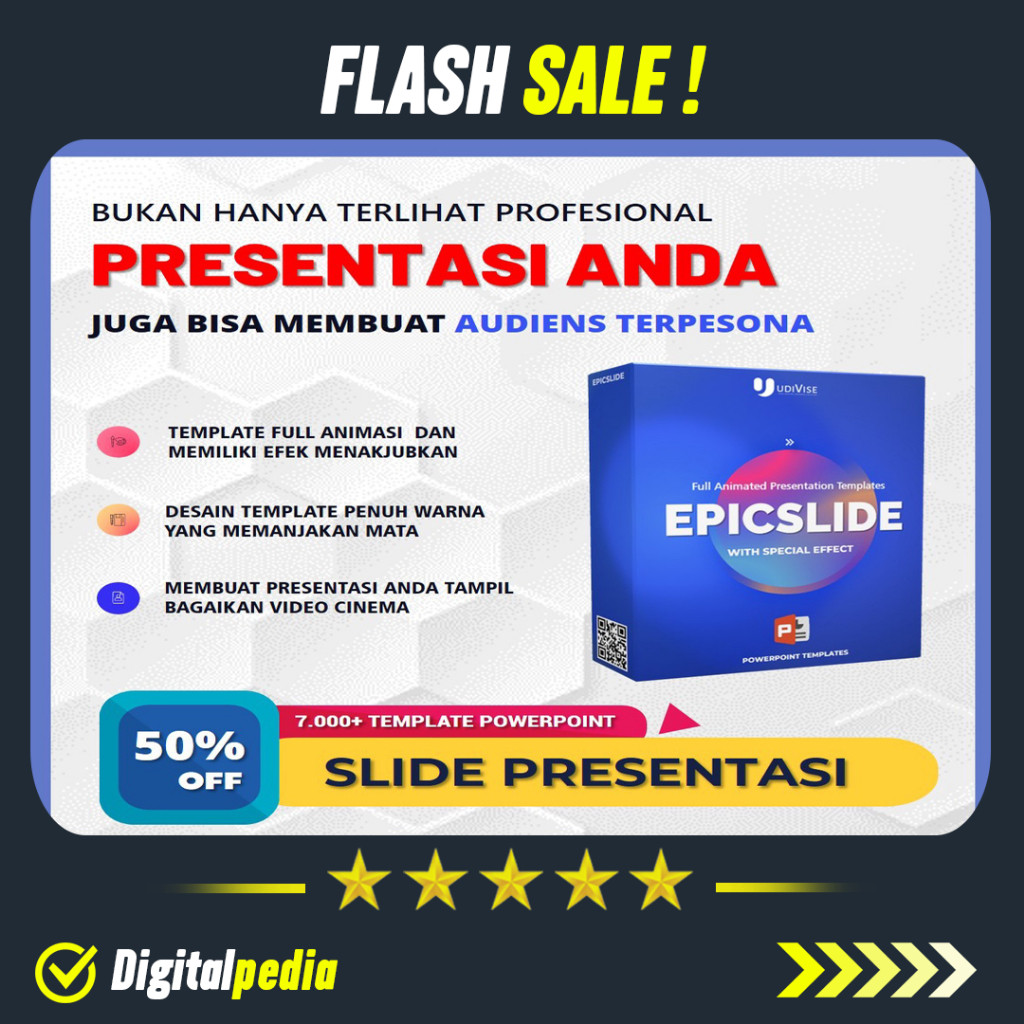 Jual Bundle 7000 EPICSLIDE Template Power Point PPT Full Animasi Efek ...