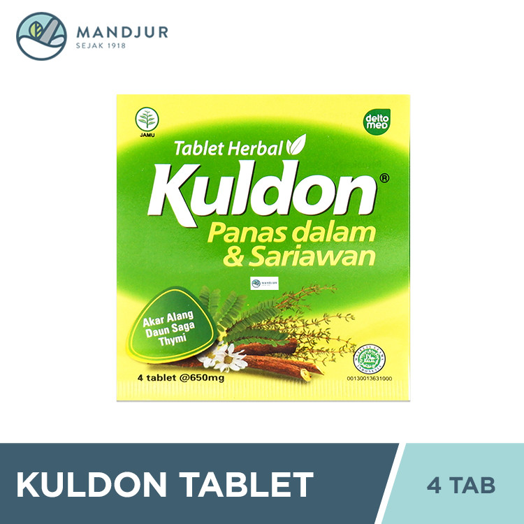 Jual Kuldon 4 Tablet - Tablet Herbal Panas Dalam & Sariawan | Shopee ...